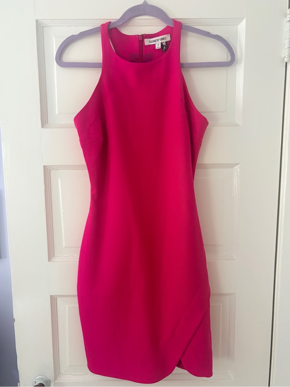 Elizabeth and James hot pink sleeveless dress size 4